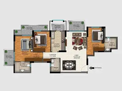 dlf arbour floor plan